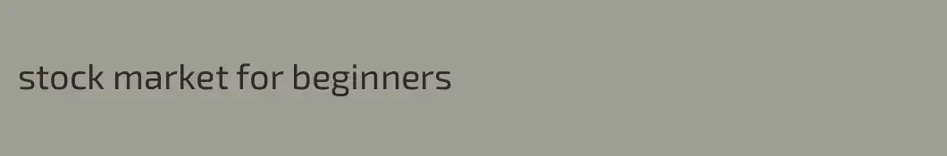 stock market for beginners